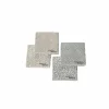 Serviette Salina 17x17cm beige grijs 20 stuks