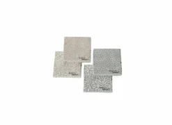 Serviette Salina 17x17cm beige grijs 20 stuks