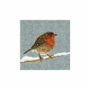 Serviette Snow is falling 25x25cm - papier - multicolor 20 stuks