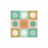 Serviette Stars & Squares 33x33cm - papier - multicolor 20 stuks