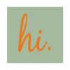 Serviette 25x25cm - papier - oranje/groen 20 stuks