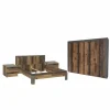 Slaapkamer Attaylar met bed 160x200cm - kleerkast 230cm - 2 nachtkastjes