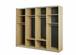 Slaapkamer Clara met bed 180x200cm - kleerkast 250cm - commode 90cm en 2 nachtkastjes