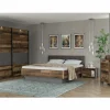 Slaapkamer Clif met bed 180x200cm - kleerkast 270cm - commode 107cm en 2 nachtkastjes