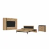 Slaapkamer Dalate met bed 160x200cm - kleerkast 270cm - commode 101cm en 2 nachtkastjes