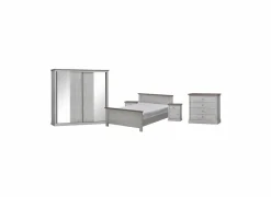 Slaapkamer Eline met bed 140x200cm - kleerkast 225cm - commode 85cm en 2 nachtkastjes