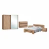 Slaapkamer Erwin met bed 160x200cm - kleerkast 240cm - commode 110cm en 2 nachtkastjes