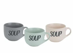 Soepkom Soup Ø11cm - keramiek - grijs