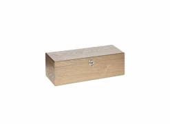Sommelierkoffer Marc 5-delig 35,8x12x10,9cm - MDF & staal - bruin