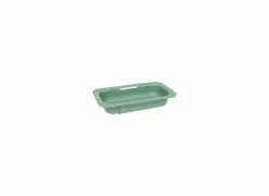 Spoelbak zeef uitrekbaar 34,4x20x6,5cm - kunststof - grijs/groen