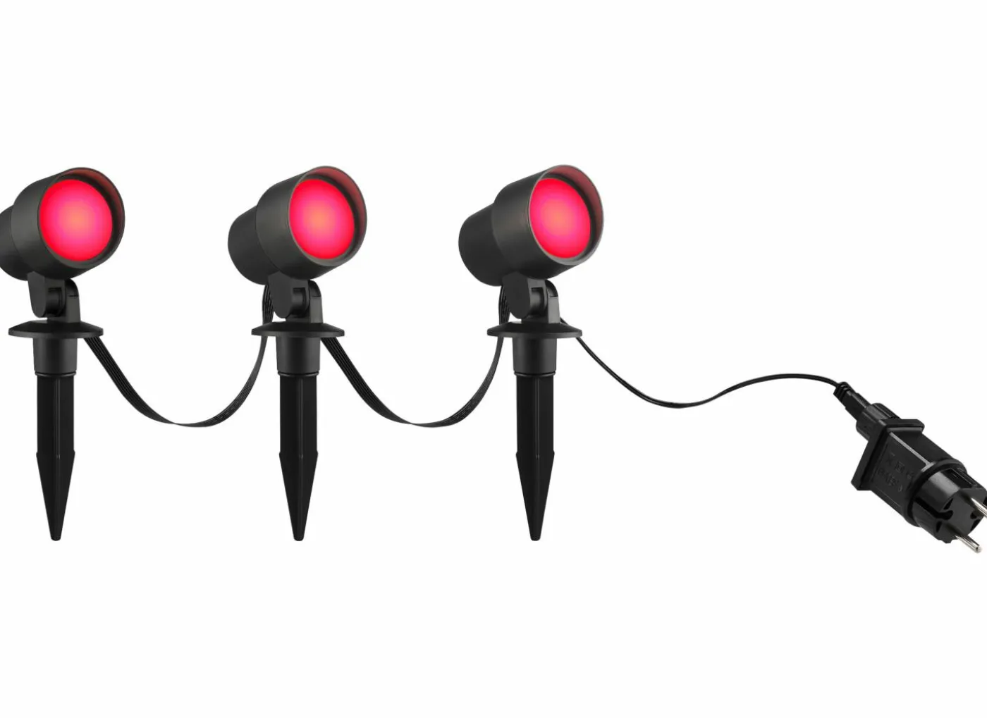 Spotspies Kamara outdoor 3x8,5W zwart