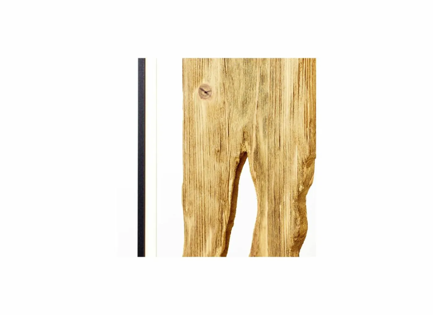 Staande lamp Chaumont LED H120cm - hout massief - bruin