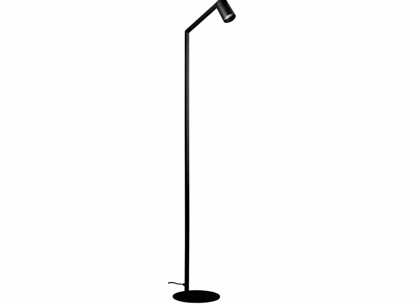 Staande lamp H135cm GU10 - aluminium - zwart