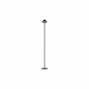 Staande lamp LED H133cm - staal - zwart
