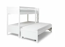 Stapelbed met bedlade Duet 90x200cm - decor - beuk wit