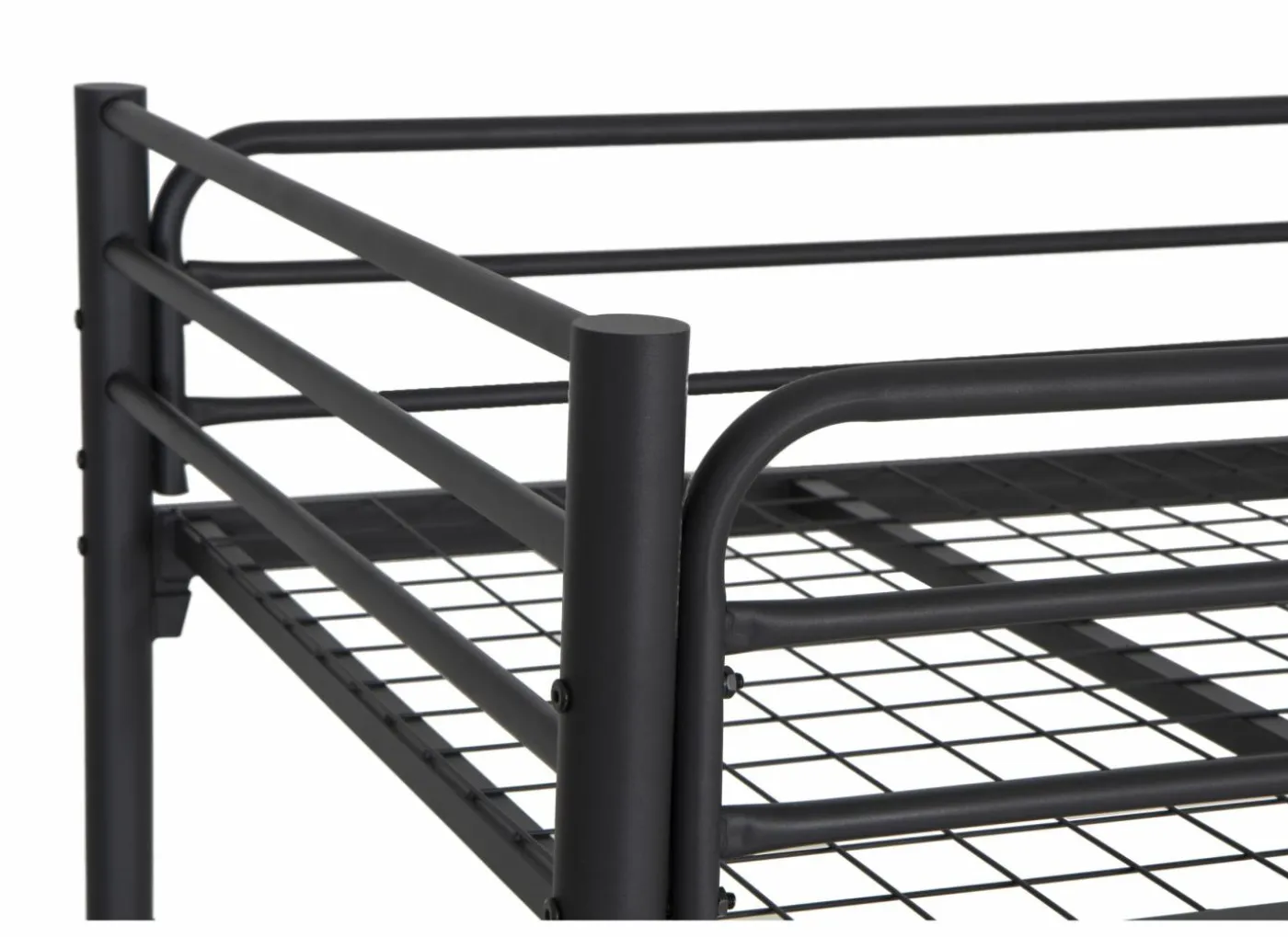 Stapelbed Us 90x200cm - metaal - zwart