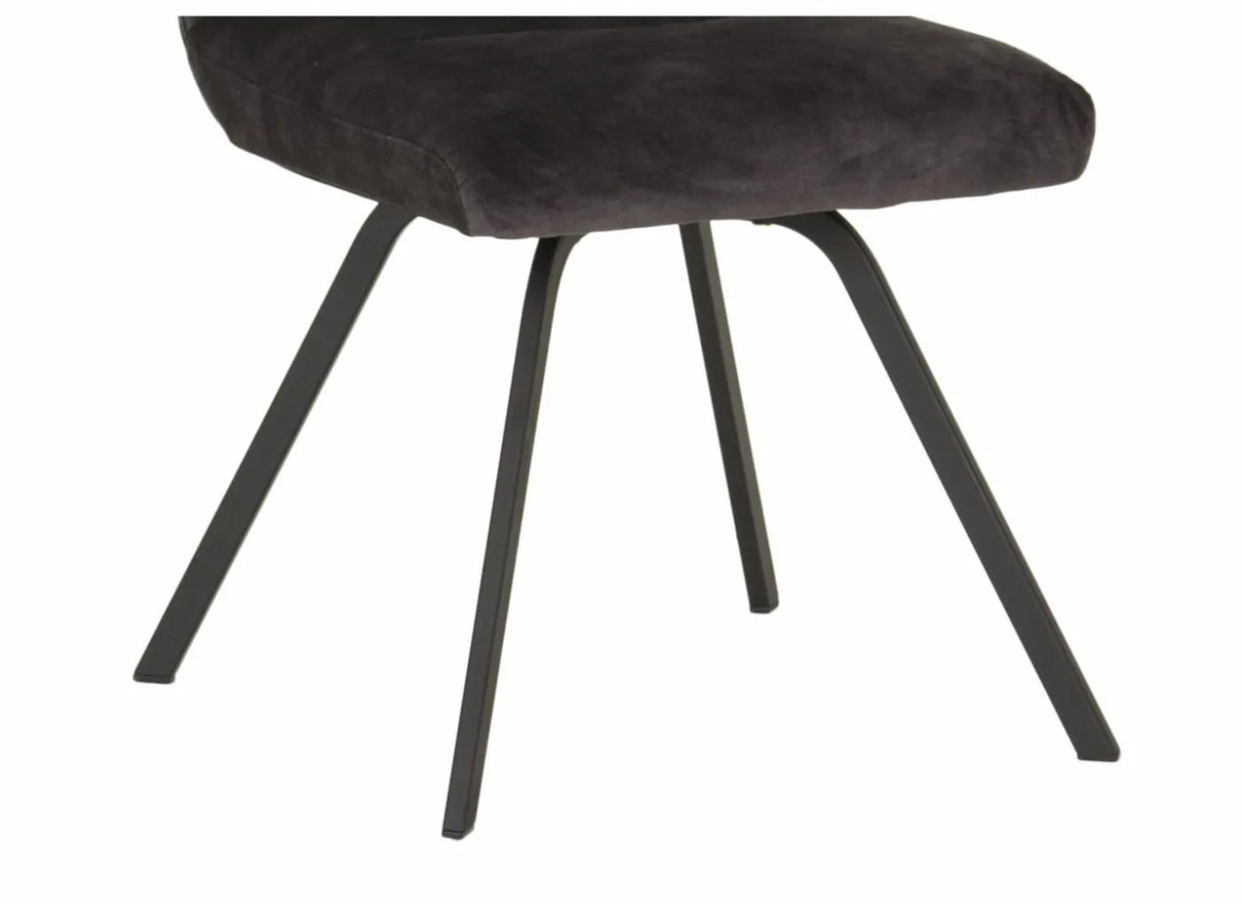 Stoel Adore 46x60x87cm - stof - antraciet