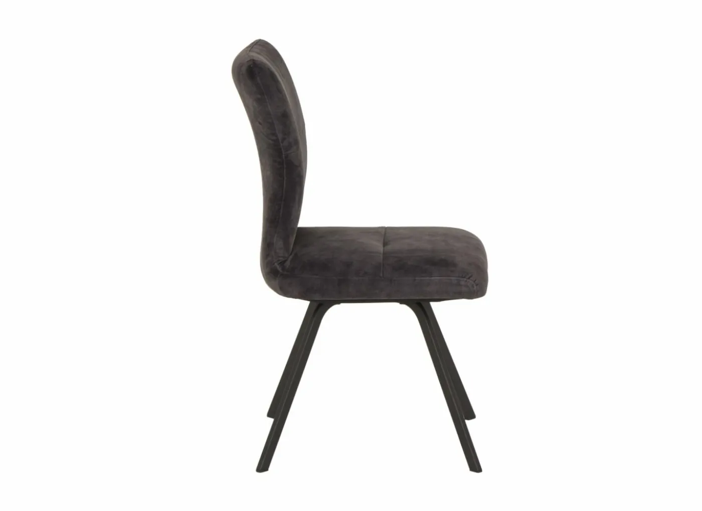 Stoel Adore 46x60x87cm - stof - antraciet