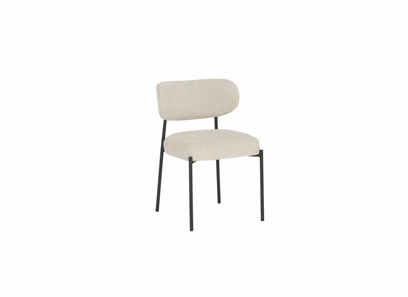 Stoel Alien 43x43x66cm - stof - beige