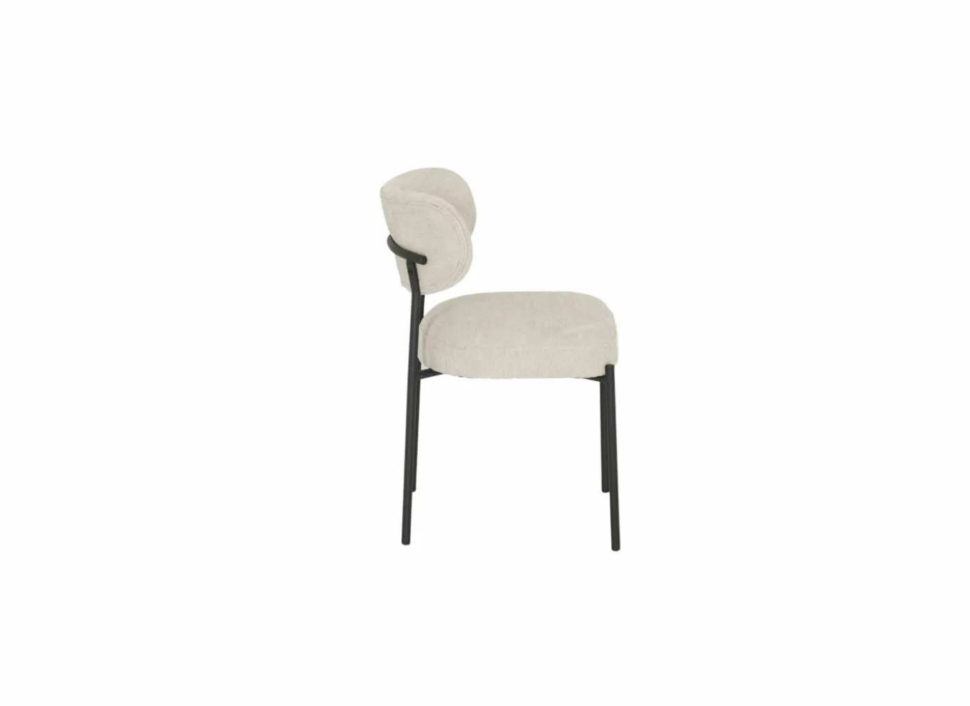 Stoel Alien 43x43x66cm - stof - beige