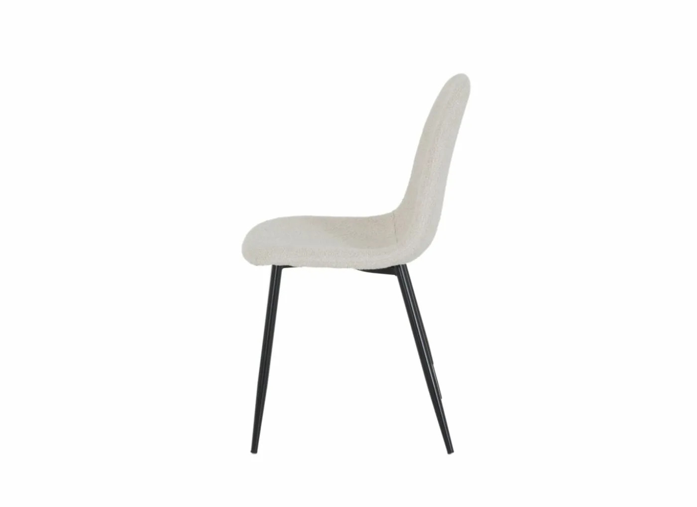 Stoel Charlton 44x53x87cm - molton - boucle beige