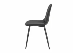 Stoel Chuck 45x42x86cm - lederlook - zwart