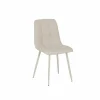 Stoel Churchill 46x54,5x85cm - metaal/stof - beige