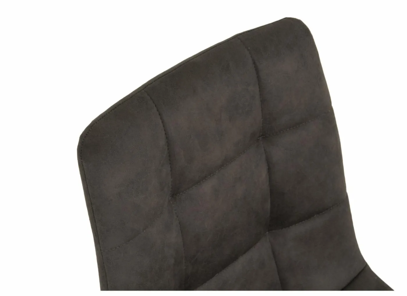 Stoel Churchill 46x54,5x85cm - metaal/stof - antraciet