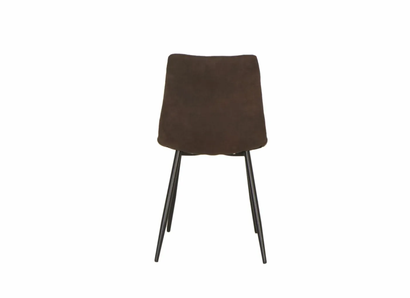 Stoel Churchill 46x54,5x85cm - metaal/stof - bruin