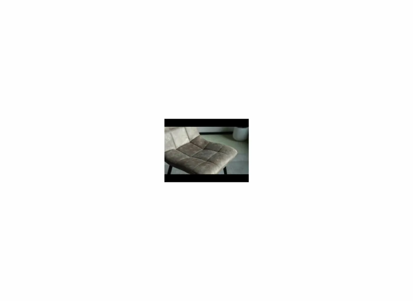 Stoel Churchill 46x54,5x85cm - metaal/stof - taupe