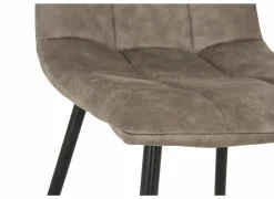 Stoel Churchill 46x54,5x85cm - metaal/stof - taupe