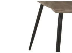 Stoel Churchill 46x54,5x85cm - metaal/stof - taupe