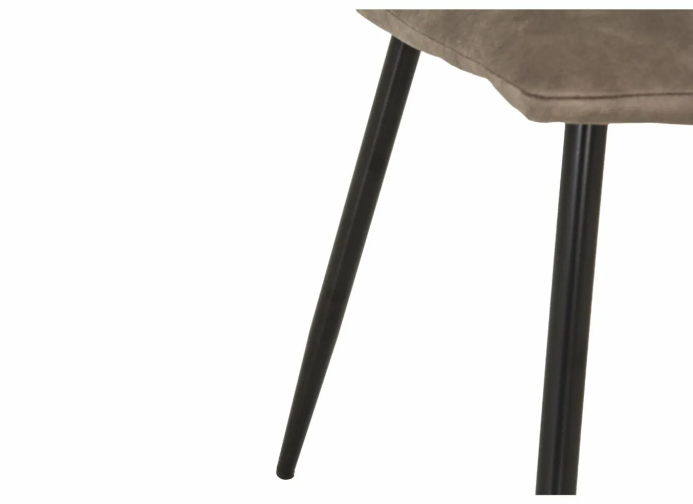 Stoel Churchill 46x54,5x85cm - metaal/stof - taupe