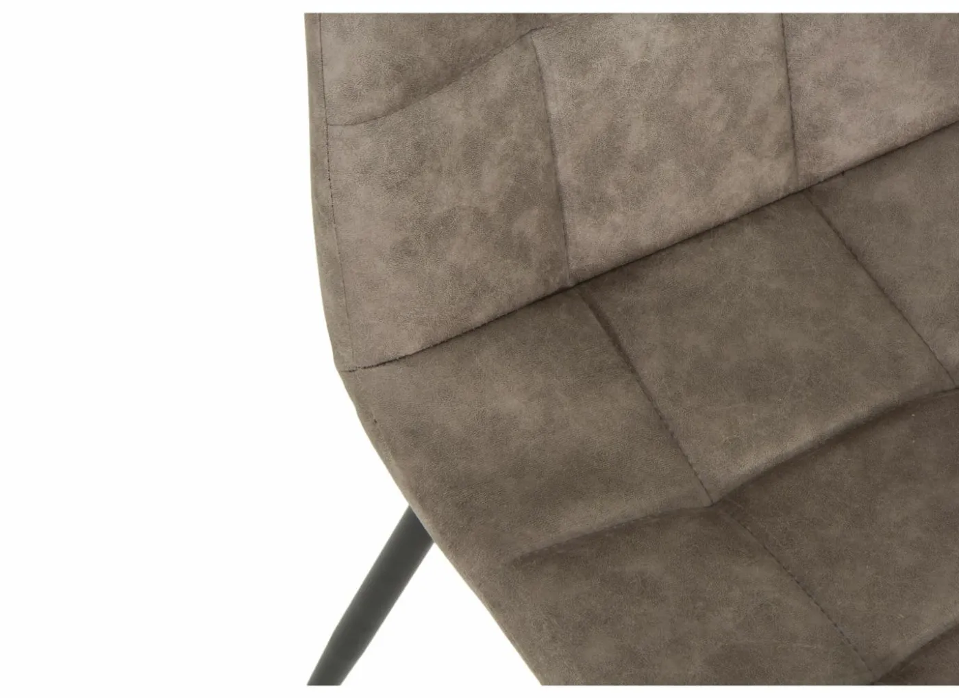 Stoel Churchill 46x54,5x85cm - metaal/stof - taupe