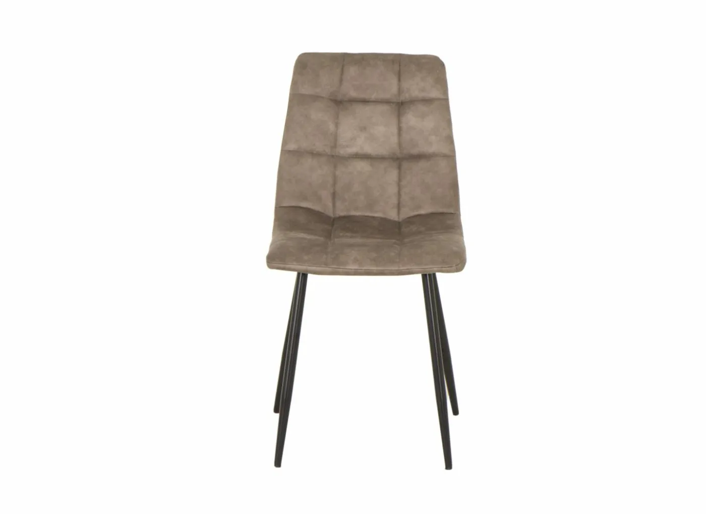 Stoel Churchill 46x54,5x85cm - metaal/stof - taupe