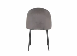 Stoel Commendatore 52x60.5x87cm - fluweel - grijs