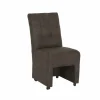Stoel Dakar 52x72x97,5cm - microvezel - antraciet