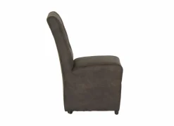 Stoel Dakar 52x72x97,5cm - microvezel - antraciet