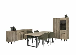 Stoel Daly 55x60x86cm - polyestervezel - groen