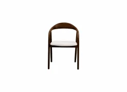 Stoel Donna 56,5x53x79,4cm - beuk massief & polyestervezel - walnoot