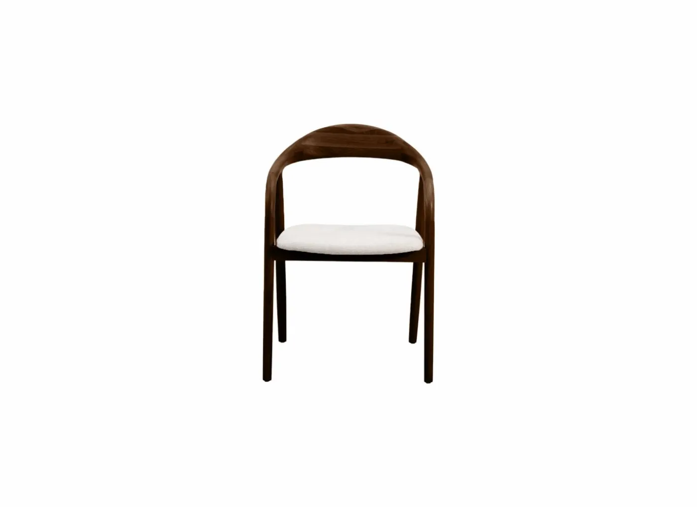 Stoel Donna 56,5x53x79,4cm - beuk massief & polyestervezel - walnoot