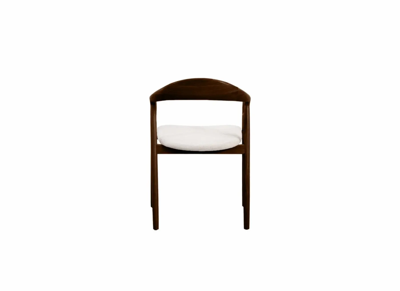 Stoel Donna 56,5x53x79,4cm - beuk massief & polyestervezel - walnoot