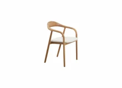 Stoel Donna 56,5x53x79,4cm - massief eik & polyestervezel - beige