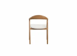 Stoel Donna 56,5x53x79,4cm - massief eik & polyestervezel - beige
