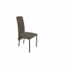 Stoel Elyn  45x64x100cm - lederlook - taupe