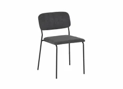 Stoel Epoca 46x54,5x85cm - stof - antraciet