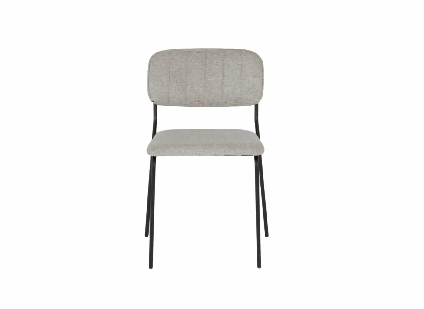 Stoel Epoca 46x54,5x85cm - stof - beige