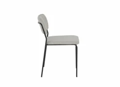 Stoel Epoca 46x54,5x85cm - stof - beige
