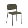 Stoel Epoca 46x59x79cm - stof - groen