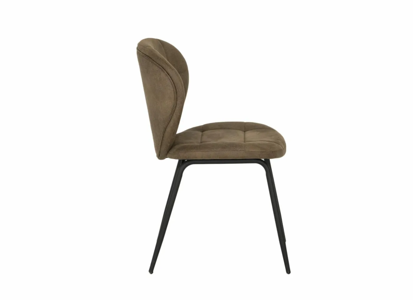Stoel Factory 50x57x84cm - stof - bruin
